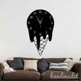 thumbnail image 2 of Handmadetneonsign Ice Cream Wall Clock Unique, Year Date Round Wall Clock, Text Oversize Wall Clock 55798, 2 of 5
