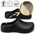 thumbnail image 3 of Knivor Comfort Garden Shoes for Women Men with Arch Support Lightweight Non-Slip Sole Waterproof Garden Clogs Shoes with Massage Footbed Slip On Slide Sandals for Outdoor Beach, 3 of 9
