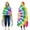 Rainbow Tie Dye, variant on Wearable Blanket,Rainbow Tie Dye Mandala Pattern Hooded Wearable Flannel Blanket for Adults & Teens with Buckle,Winter Poncho Shawl Wrap Cape,50"x60"