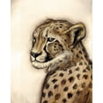 thumbnail image 2 of Tre Sorelle Studios 26x32 Black Ornate Wood Framed with Double Matting Museum Art Print Titled - Cheetah Portrait, 2 of 4
