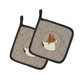 thumbnail image 1 of ""Caroline'S Treasures Ck2200Pthd Papillon En La Cocina Par De Agarraderas Para Ollas Multicolor"", 1 of 1