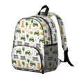 thumbnail image 2 of Tractor and Haystacks White Pattern Backpack for School, Cute School Bag with Adjustable Shoulder Straps and Padded Back, 13.8"x11.4"x6", 2 of 5