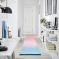thumbnail image 4 of Yayeee Runner Rug for Bedroom 2'x6' Machine Washable Hallway Non Slip Mat, Light Pink Gradient, 4 of 8