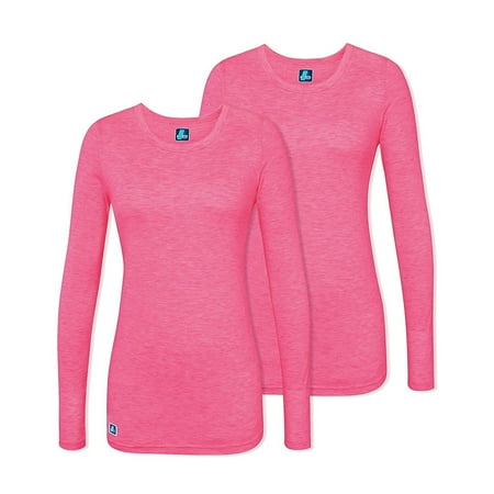

Adar Underscrubs for Women 2 Pack - Long Sleeve Underscrub Comfort Tee