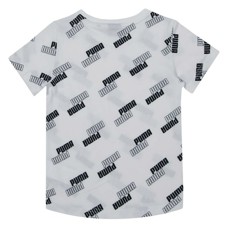 Boy\'s Puma Junior Power T-Shirt in White | Sport-T-Shirts
