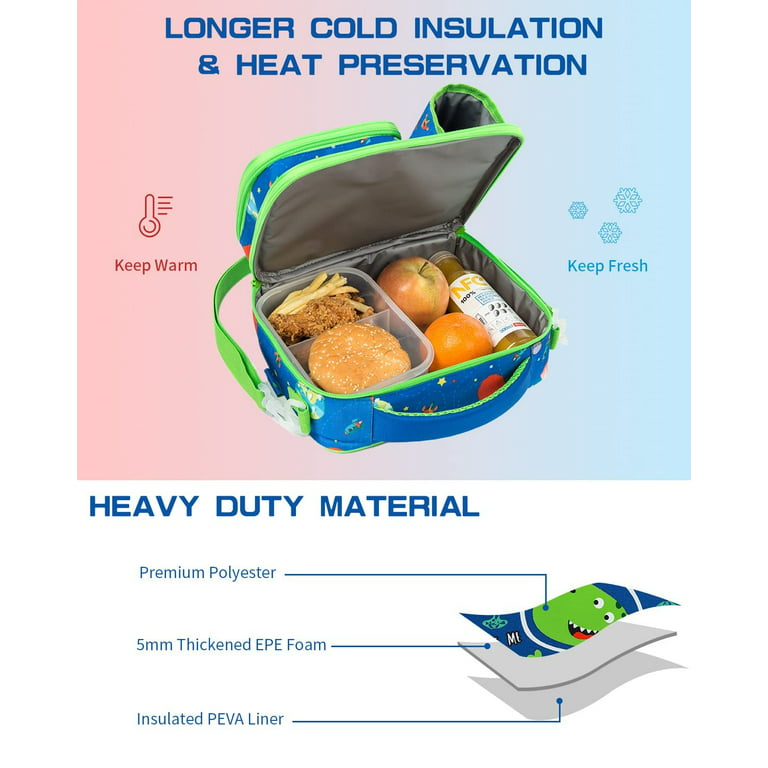 Lunch Bag Waterproof Durable Tote Lunch Box Bag For Work School Cartoon  Cute Dinosaur Lunch Box - Temu