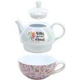 thumbnail image 2 of Pavilion Gift Company Tea For One Set, 14.5 oz, Floral, 2 of 11