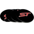thumbnail image 2 of 4pcs Black 60mm Aluminum Ford Hubcap Sticker Emblems - Made In Italy 2 of 5