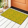 thumbnail image 1 of Yellow Paisley Decor Rugs Doormat, Non-Slip Machine Washable Carpets Floor Door Mat , 36" x 24", 1 of 7
