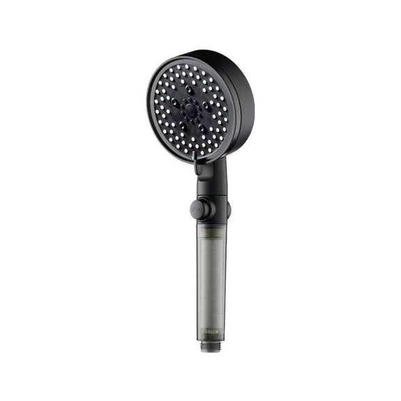Japceit Filtered Shower Head with Handheld, High Pressure 5 Spray Modes Showerhead, 15 Stages Water Softener Filter Beads for Hard Water, Removal for Clean Shower Water