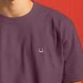 thumbnail image 5 of Dalix Lil Smile Midweight Garment Dye Soft Tee Short Sleeve Cotton Shirt Mens in Plum XL X-Large, 5 of 5