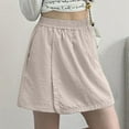 thumbnail image 2 of Women's Ice Silk Tennis Skort High Waisted Wrap Skirt with Built in Shorts, 2 of 5