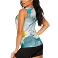 thumbnail image 3 of Sigee Daisy Flowers for Women's Workout Tank Top,Running Tank Tops,Sleeveless Gym ClothesSmall, 3 of 8