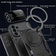 thumbnail image 5 of Compatible pour Samsung Galaxy A52 4G / A52s 5G / A52 5G Étui avec Support Anneau PC+TPU Compatible avec MagSafe PinkGold, 5 of 5
