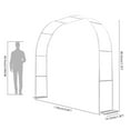 thumbnail image 3 of 86.5in Metal Wedding Arches, Metal Garden Arch Trellis for Climbing Plants, Wedding Arch Frame for Ceremony Birthday Party Outdoor Indoor Celebration Decoration, 3 of 7