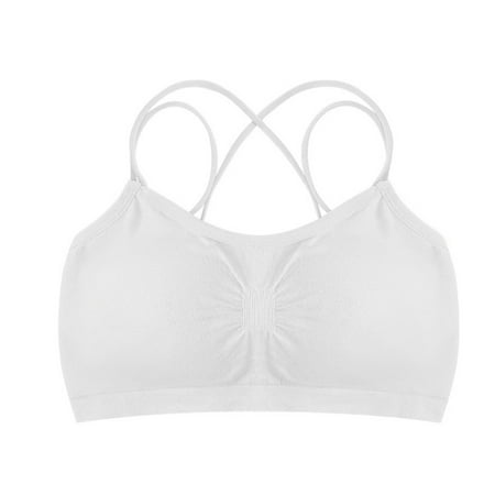 

TOWED22 Plus Size Bras For Women High Impact Sports Bras for Women Cool Comfort Underwire Molded Cup Full Figure Cross Back Running Workout Bra White S