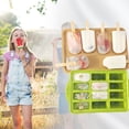 thumbnail image 6 of Popsicle Molds Silicone Popsicle Maker Homemade Ice Pop Mold Ice Pop Maker 12 Pieces Green, 6 of 8