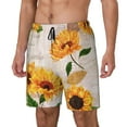 thumbnail image 2 of Daiia Sunflower 5 Mens Swim Trunks Swim Shorts Quick Dry Swim Shorts with Mesh Lining Pockets-XX-Large, 2 of 9