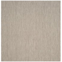 SAFAVIEH Courtyard Finnian Solid Indoor/Outdoor Area Rug, Beige/Brown, 9' x 9' Square