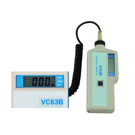 VC63B 3 1/2 Vibrometer,Auto Ran Pocket Vibration Meter With High Precision For Long-term Use