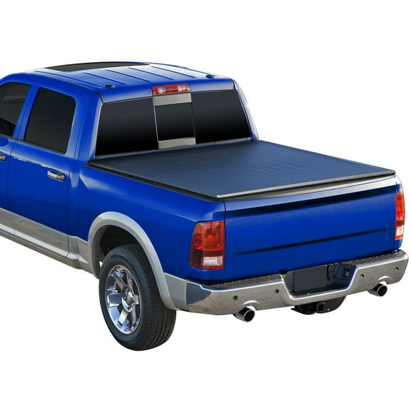 Spec-D Tuning Soft Roll-Up Tonneau Cover Compatible with 2009-2018 Dodge Ram 1500, 2019-2024 Dodge Ram 1500 Classic 67", 5'7" Short Bed.