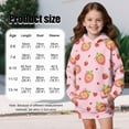 thumbnail image 7 of Psesaysky Girls Long Hoodies Cute Capybara Strawberry Print Sweatshirt Pullover Kids Teen Loose Outwear Coat Casual Fashion Fall Winter for 9-10 Years, 7 of 7
