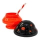 thumbnail image 2 of Vaso Popote Halloween Hongo Naranja Negro Melamina Brilloso, 2 of 3