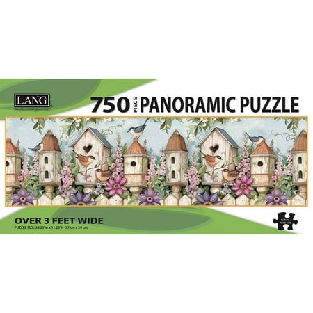 UPC: 0739744173748 | Puzzle – 750 Pc Panoramic Birdhouse Garden