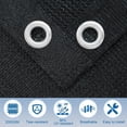 thumbnail image 4 of NAWAY 90% Sun Shade Cloth 6'x12' Outdoor Pergola Shade Cover Canopy with Grommets UV Block Privacy Screen for Patio, Backyards, Outdoor, Carport, Garden, Black, 4 of 6
