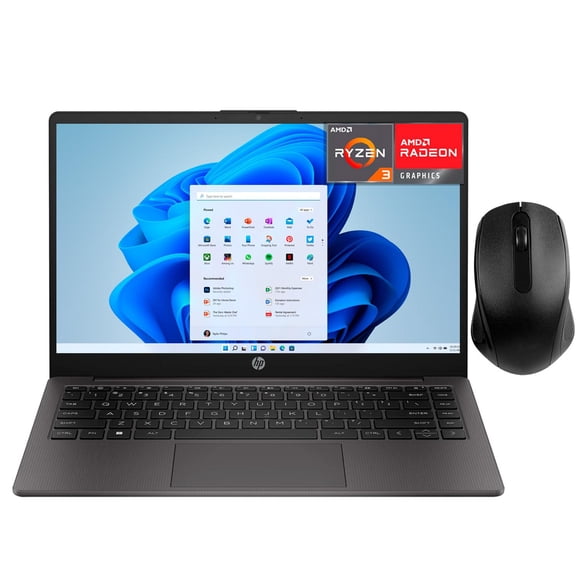 Laptop HP 245 G10 AMD Ryzen 3 7330U 16GB SSD 512GB 14" Teclado Español Mouse DXT ideal para Estudio y Trabajo Profesional