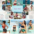 thumbnail image 4 of ONLYSHE Sexy Bikini Bathing Suits for Women Two Piece Swimsuits High Waisted Swimwear With Bikini Shorts, 4 of 6