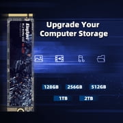 KingSpec NE 1TB M.2 NVMe Gen3x4 SSD 2280 - Up to 2400MB/s, 3D NAND Flash Internal Solid State Drive Compatible with Desktop and Laptop