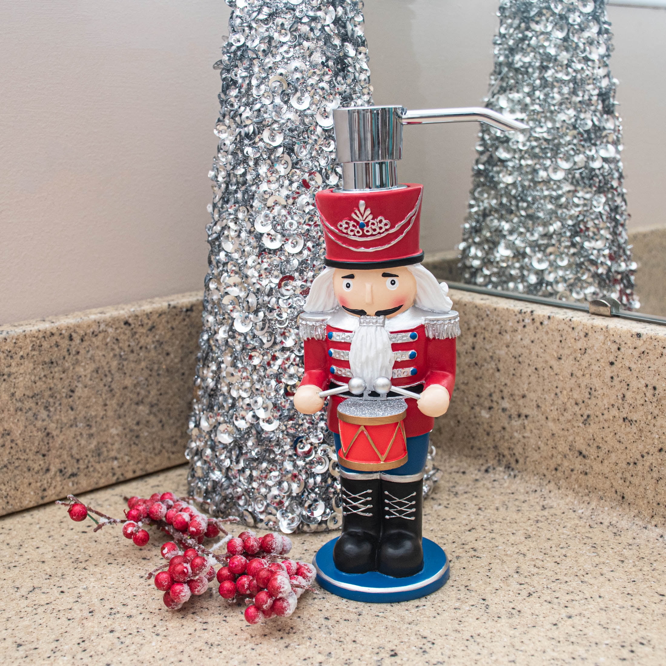 Nutcracker Ceramic Soap Dispenser