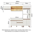 thumbnail image 3 of Cocina Integral Completa Modular Madesa Reims 260cm BB 02, 3 of 10