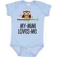 thumbnail image 3 of Inktastic My Mimi Loves Me Girls Owl Girls Baby Bodysuit, 3 of 5