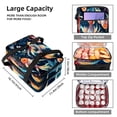 thumbnail image 3 of Fish Double Layered Insulated Refrigerated Lunch Bag with Two Compartments, Large Capacity, Hand Carry - 7.1x11.4x16.1 inches, 3 of 6