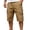Khaki, variant on YSUEJPF Workout Capri Pants for Men Quick Dry Zip Up Athletic Capris Pants Light Moisture Wicking Loose Fit Outdoor Long Shorts