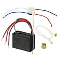 thumbnail image 1 of Capacitor de ventilador de techo CBB61, 1 set 3.5+4+2.5uF 250VAC 4 cables con interruptor de ventilador de 3 velocidades, 1 of 6