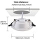 thumbnail image 4 of Downlight LED ultrafino, paquete de 10, luminaria de techo redonda para salas de estar y cocinas, iluminación empotrada ideal, 4 of 5