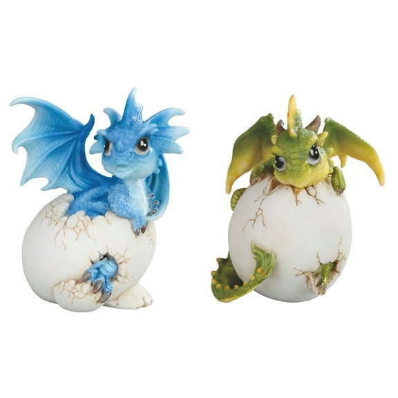 FC Design 2-PC Set 5"H Cute Dragon Eggs Figurine Statue Sculpture Ornament Decoration Home/Room Decor and Unique Gift Ideas for Housewarming, Holidays and Birthdays