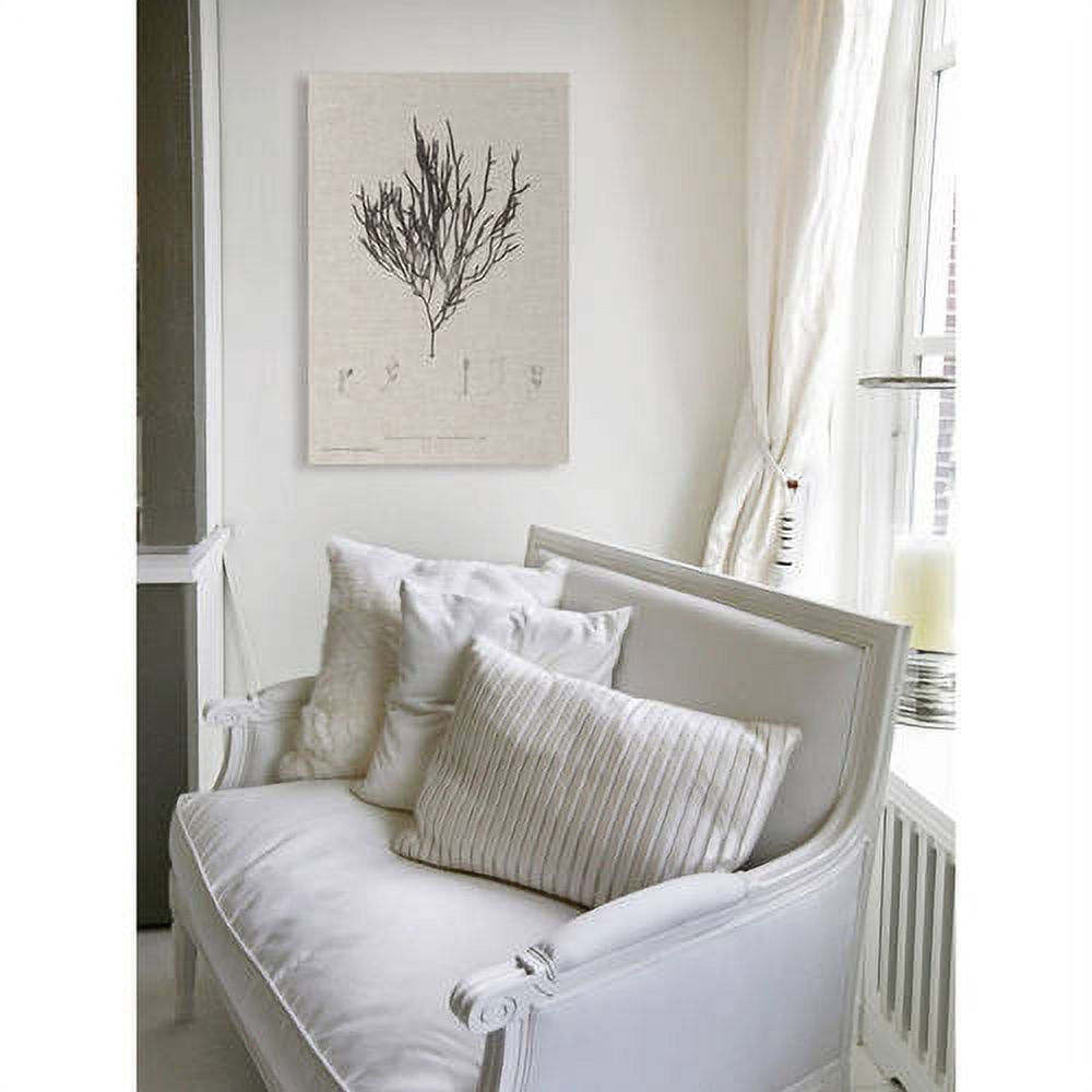 Marmont Hill "Linen Seaweed IV" Painting Print on Wrapped Canvas