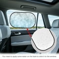 thumbnail image 4 of Yuyamidu Blue Water Car Window Shades 2 Pack Summer Car Side Window Sun Shade for Kids Women Auto Interior Accessories Decor Sun Glare and UV Rays Protection, 4 of 7