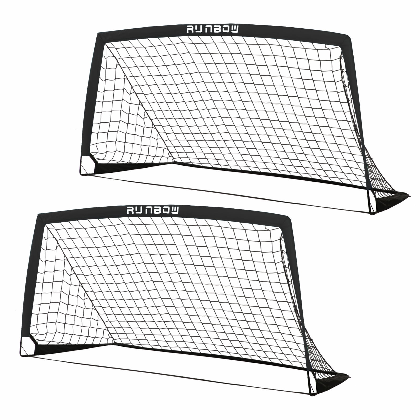 RUNBOW 6x4ft Portable Kids Soccer Goal for Backyard Goals Foldable