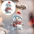 thumbnail image 2 of MOQIN Mini Snowman Christmas Traditional Christmas Tree Decorations, Christmas Snowman Wooden Ornaments Decoration Set for Tree Crafts Holiday Decor Xmas Party Supplies, 2 of 4