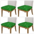 thumbnail image 2 of Disketp Green Glitter for Square Chair Cushion Covers for Hotel, Bedroom, Office,Machine Washable-Four Pieces, 2 of 7