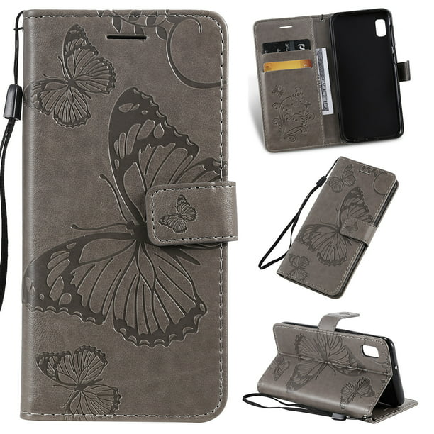 Samsung Galaxy A10e Case Dteck Embossed Butterfly Magnetic Flip Pu Leather Wallet Case Stand 2413