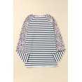 thumbnail image 2 of ABPHQTO Top Raglan Guepardo Rayas Blancas Mujer, 2 of 5
