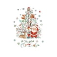 thumbnail image 2 of Christmas Stickers White Father Christmas Tree Window Decals Snowman Snowflake Deer Window Decoration Stickers, 2 of 6