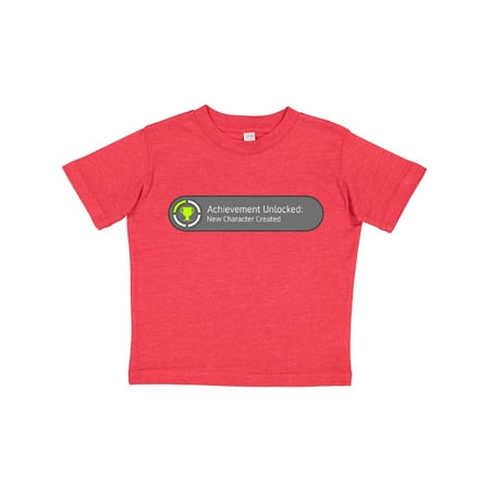 

Inktastic Achievement Unlocked: New Character Created Gift Toddler Boy or Toddler Girl T-Shirt