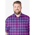 thumbnail image 5 of KingSize Men's Big & Tall Plaid Wrinkle-Resistant Short Sleeve Button Down, 5 of 6